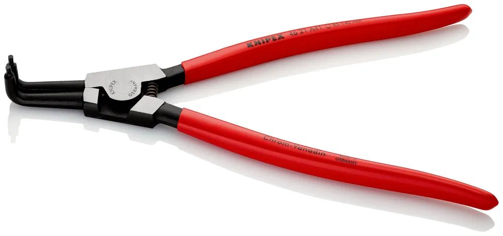 KNIPEX Sicherungsringzange für Außenringe auf Wellen mit Kunststoff überzogen schwarz atramentiert 300 mm
