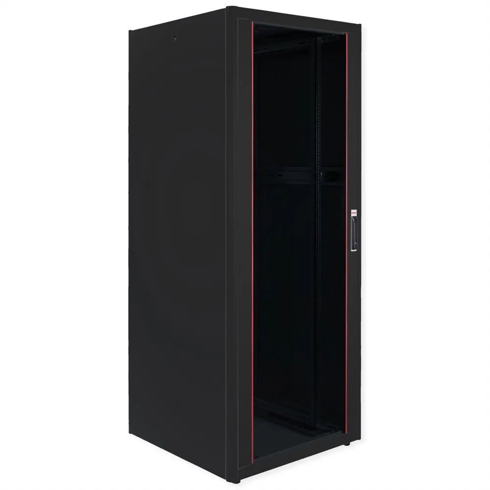 ROLINE Pro - Schrank Netzwerkschrank - mit Glastür, 800 x 800 mm (B x T)
