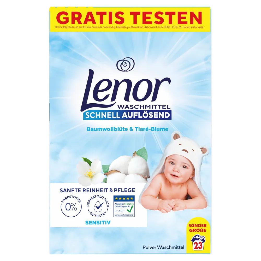 Lenor WM Pulver Sensitiv 1.15KG 