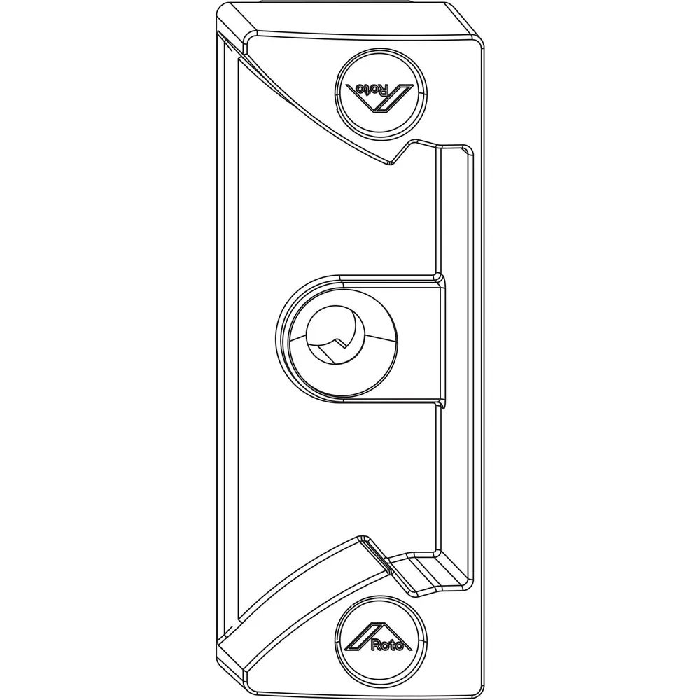 ROTO NX Schnäpper für Stulpflügegetriebe Rahmenteil Holz/PVC silber