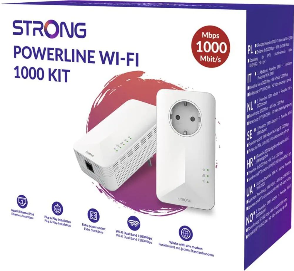 Strong Powerline Wi-Fi 1000 Kit EU V2