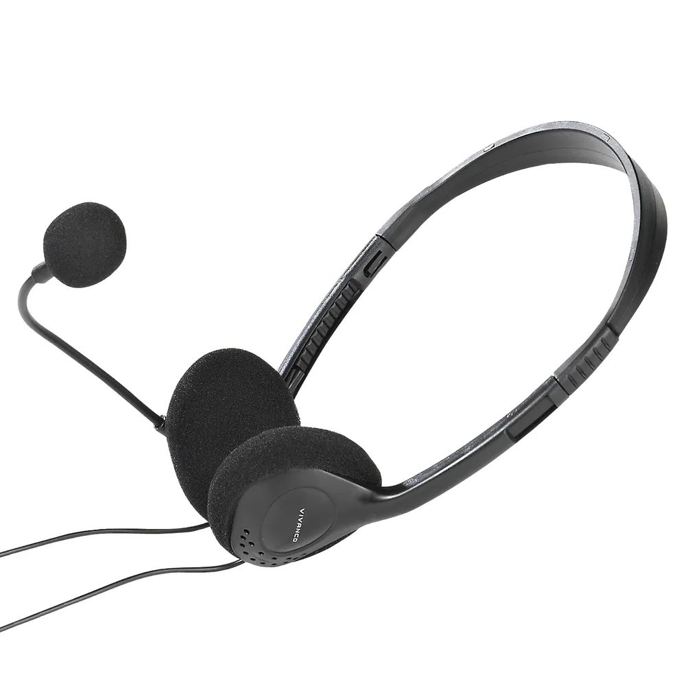 VIVANCO Stereo Headset, ultraleicht mit Lautstärkeregler