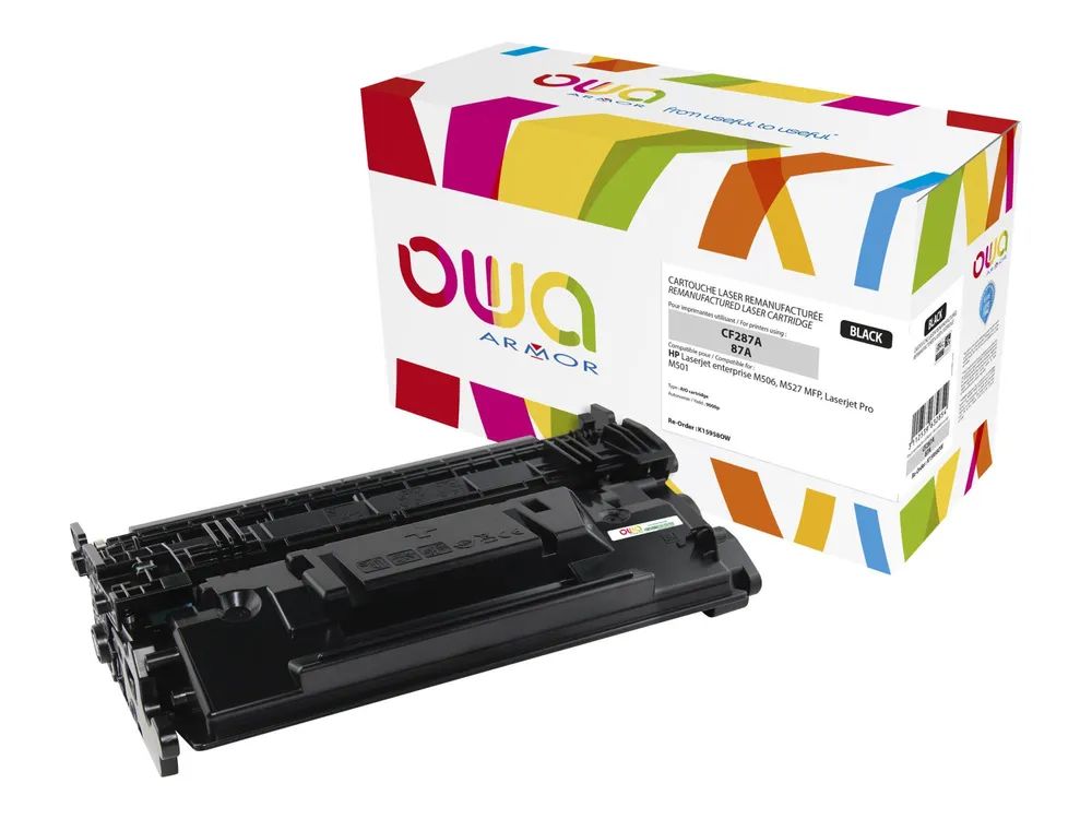 Armor OWA - Schwarz - kompatibel - Tonerpatrone (Alternative zu: HP CF287A, HP 87A)