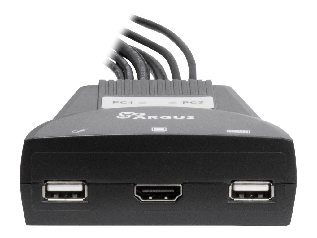 Inter-Tech Argus KVM-LS-21HA HDMI - KVM-/Audio-Switch - 2 x KVM/Audio
