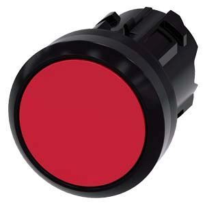 SIEMENS EP Drucktaster 22mm Kunststoff schwarz, Druckknopf rot