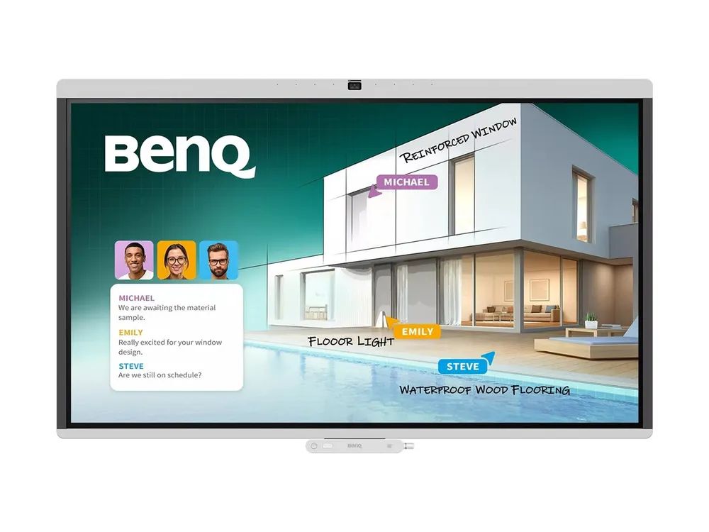 BenQ Board CM5505 - 140 cm (55") Diagonalklasse CM05 Series LCD-Display mit LED-Hintergrundbeleuchtung - interaktiv - mit integrierte interaktive Tafel, Touchscreen (Multitouch)