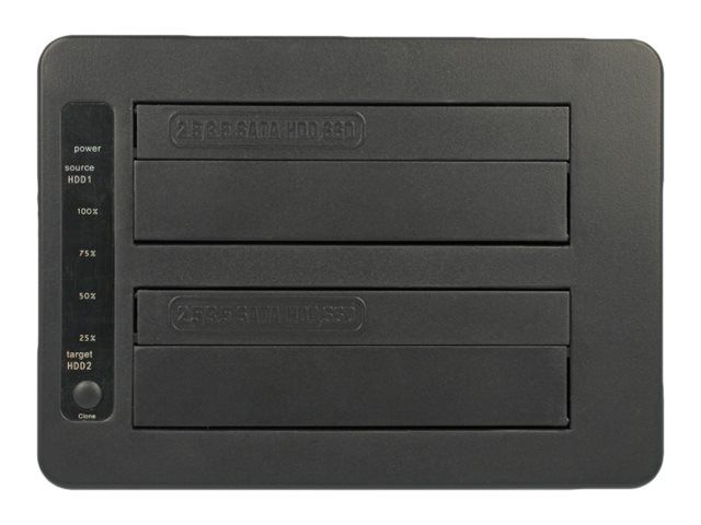 Delock HDD-Dockingstation Schächte: 2 - SATA 6Gb/s - USB 3.1 (Gen 2)