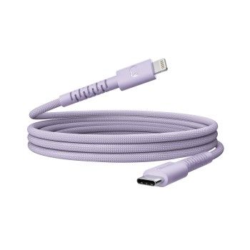 Fresh 'n Rebel USB-C zu Lightning silicone geflochtenes Kabel "FlexWave" 2m, Dreamy Lilac