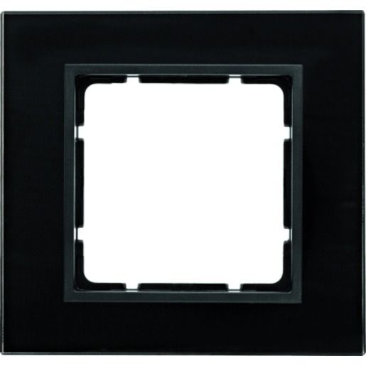 Berker RAHMEN 1-FACH SCHWARZ / BERKER 10116616 B7 GLAS 10116616