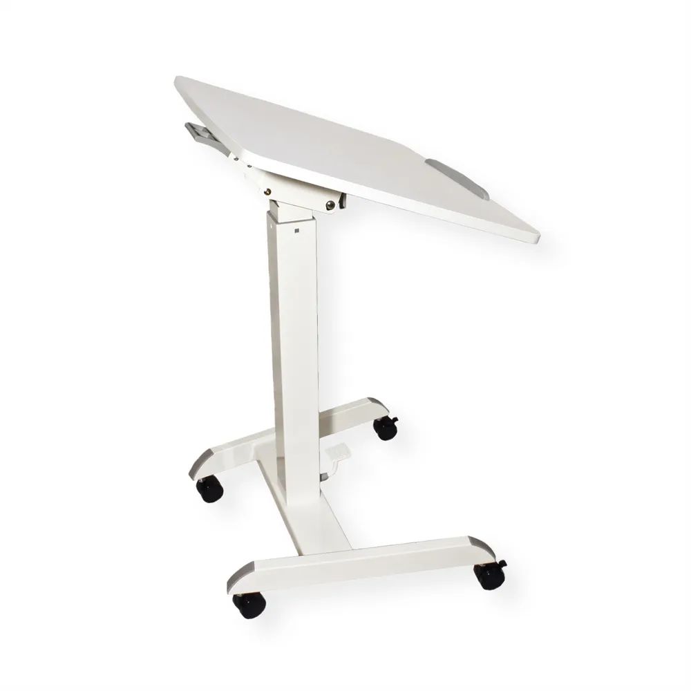 ROLINE PC-Arbeitstisch, höhenverstellbar, neigbar, weiß
