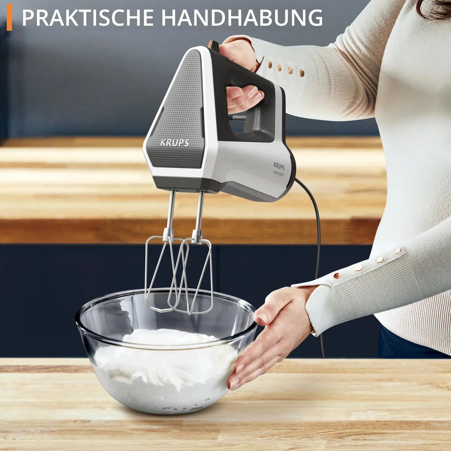 KRUPS 3MIX 6000 Handmixer - weiß