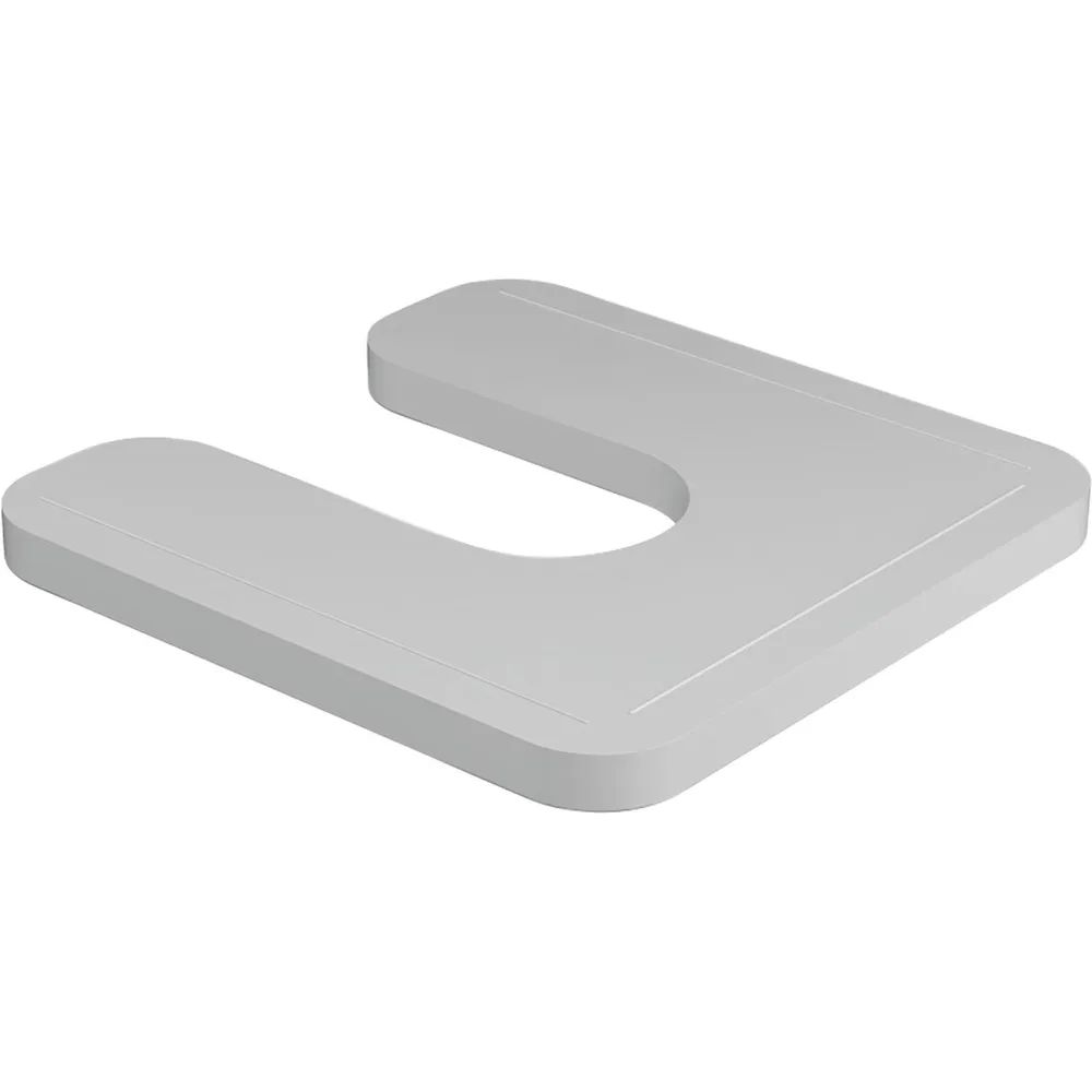 EXTE GmbH  Montageplatte mit Schlitz 70 x 70 x 7 mm Kunststoff
