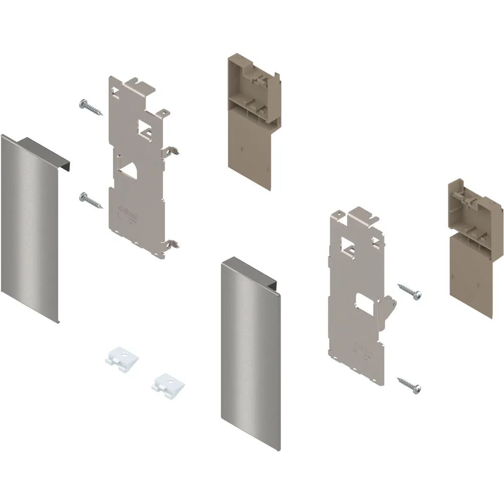 BLUM LEGRABOX Fronthalter Innenschubkasten Höhe K, INOX (Anti-Fingerprint)