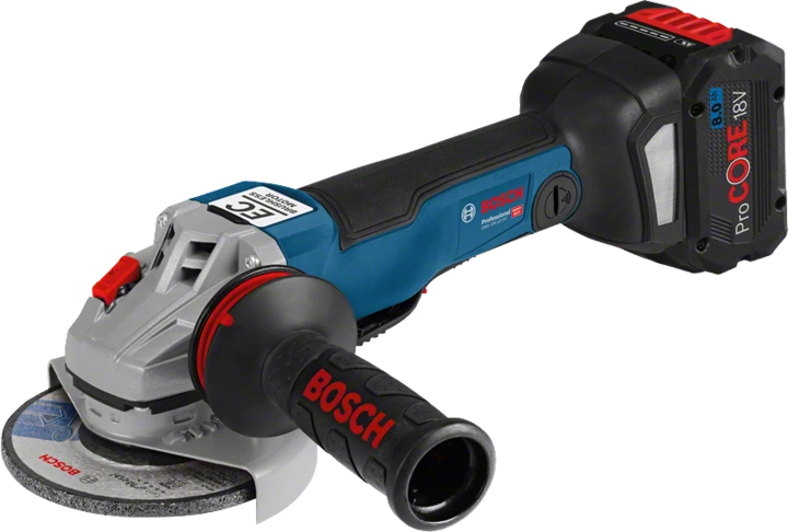 Bosch Professional GWS 18V-10 PC + Akku, L-Boxx