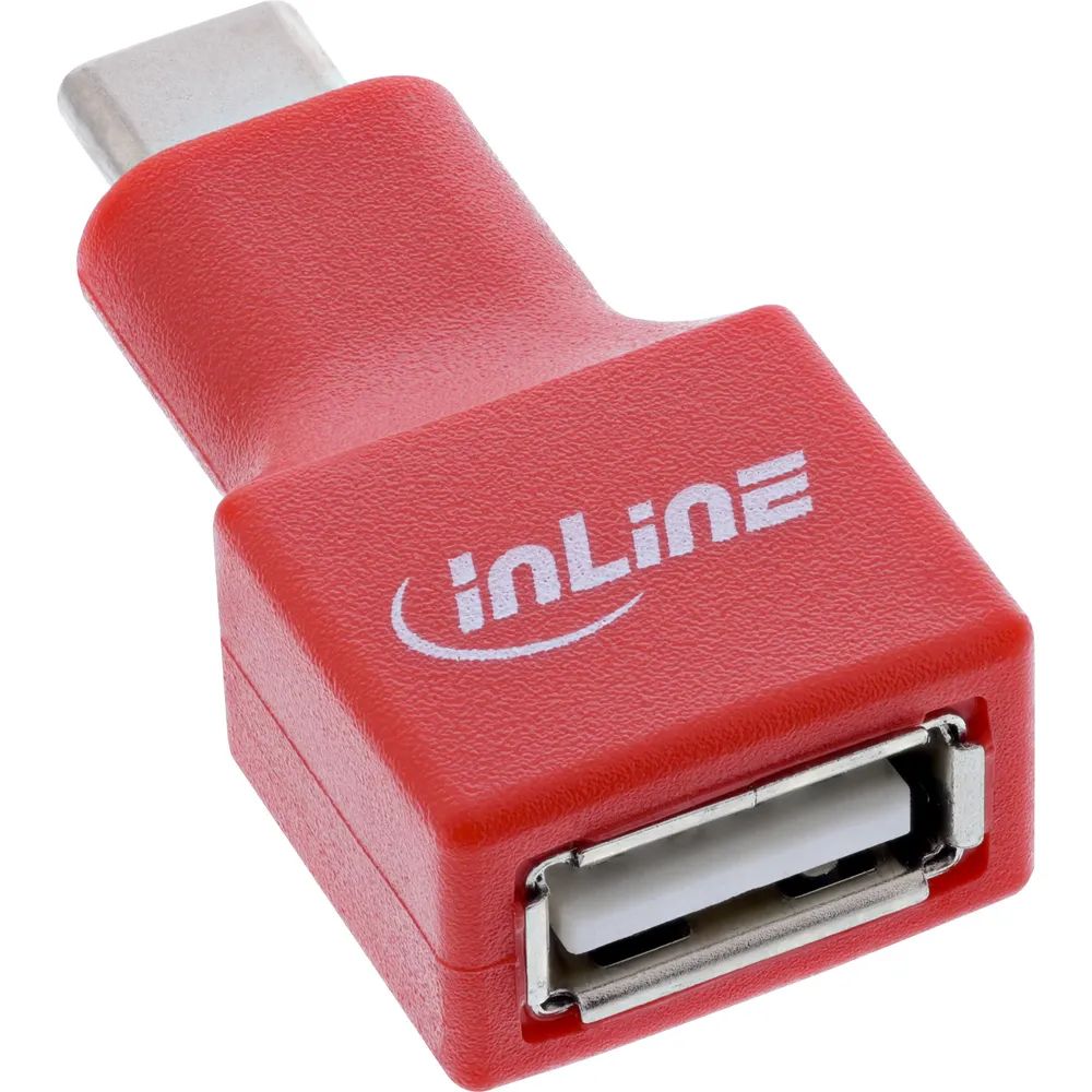 InLine USB-Datenblocker - Adapter USB-C Stecker an USB-A Buchse - 5 V - 1,5 A