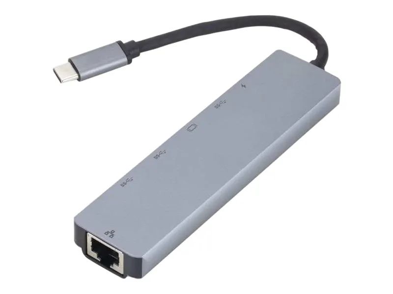 eSTUFF 6-in-1 Mobile Hub - Dockingstation - USB-C