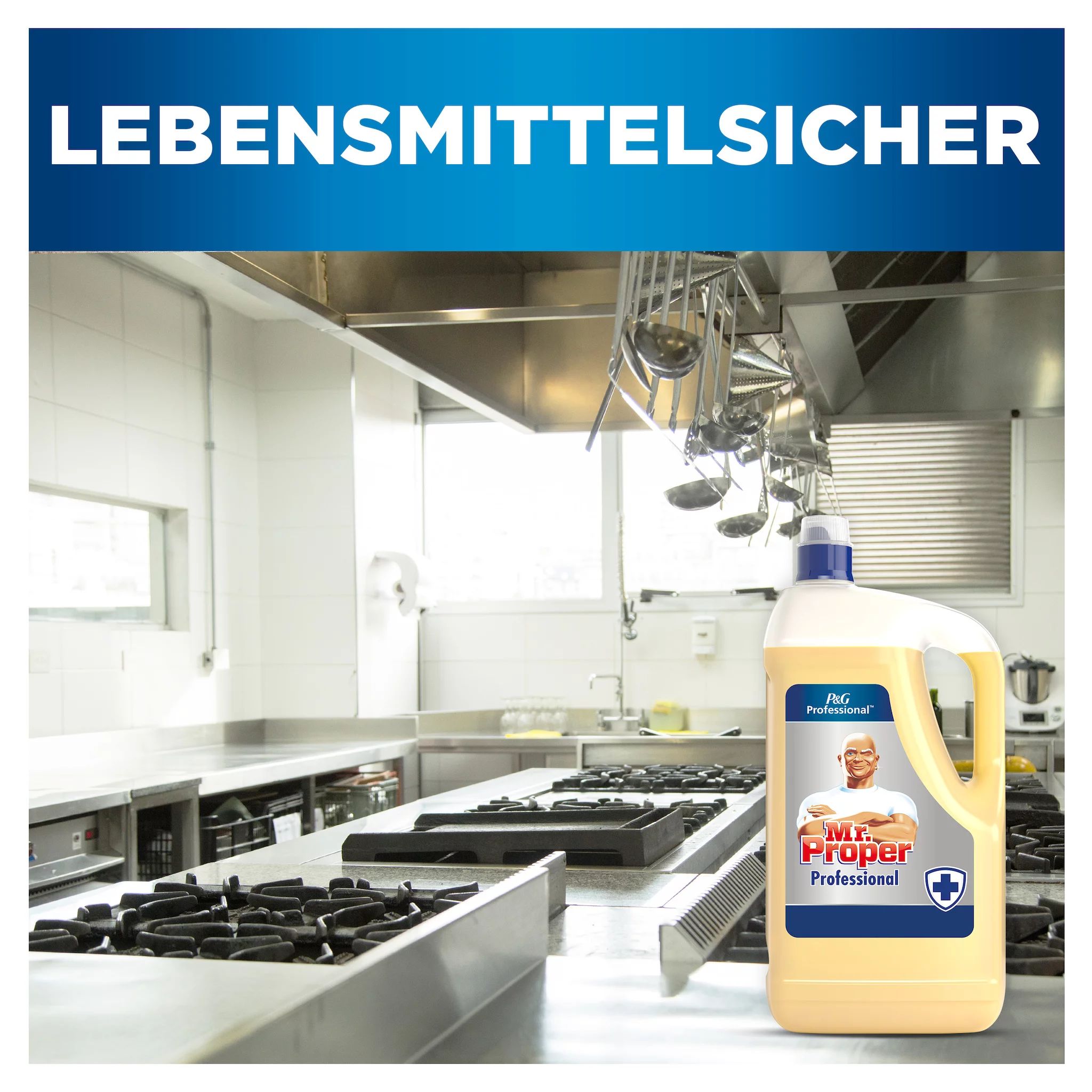 Mr. Proper Professional Allzweck-Hygienereiniger, Oberflächendesinfektion, Lebensmittelsicher