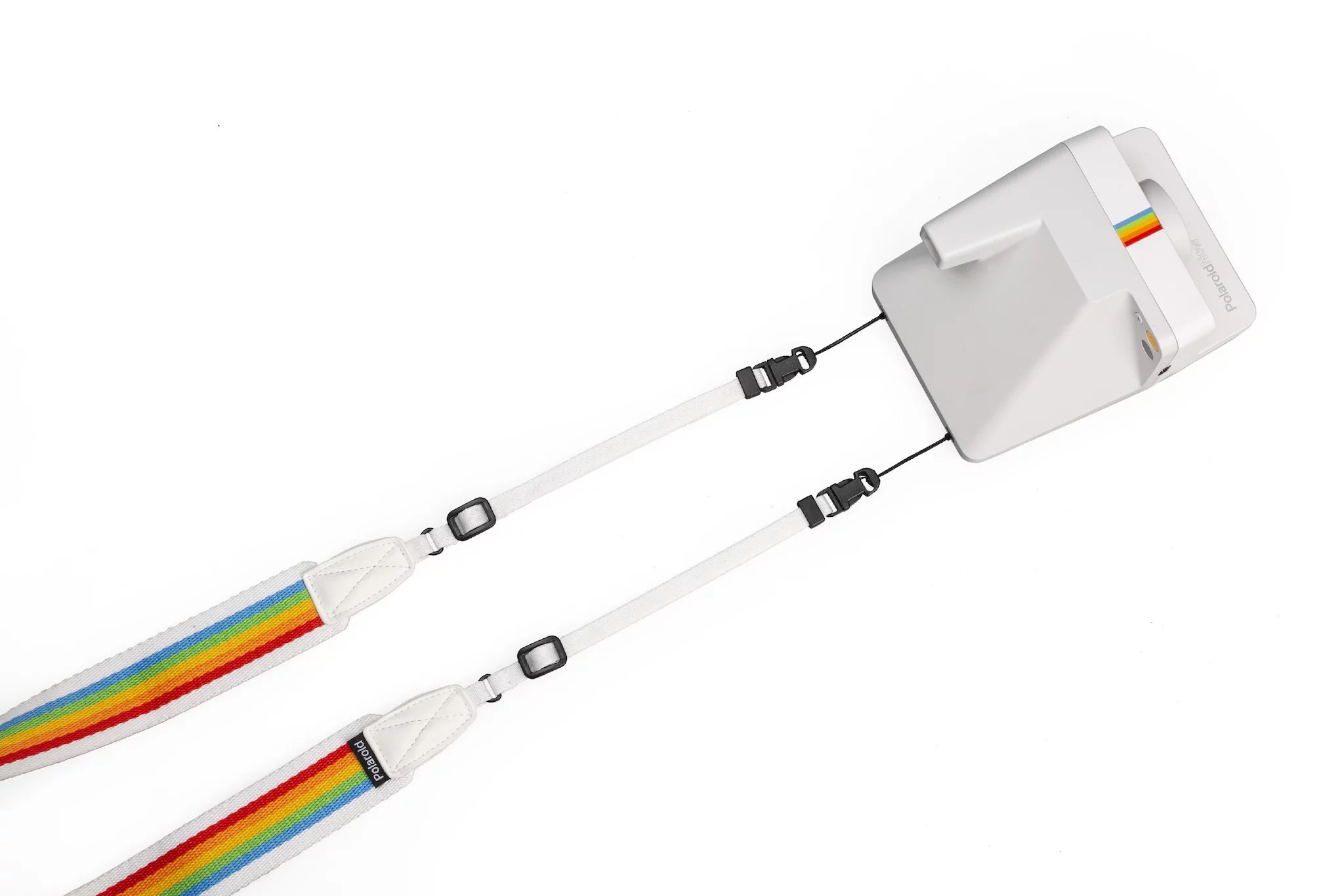 Polaroid CAMERA STRAP FLAT RAINBOW WHITE