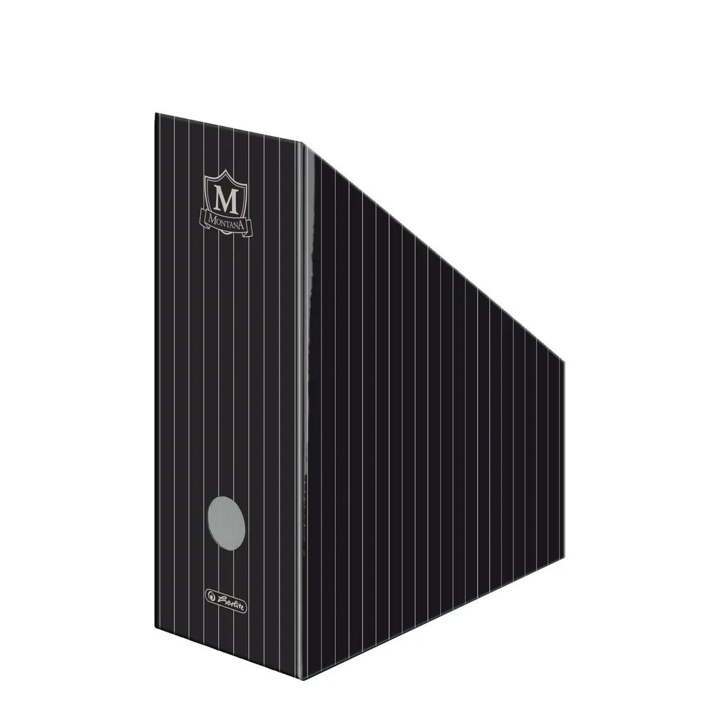 herlitz Stehsammler Montana IV Wellpappe A4-C4 schwarz