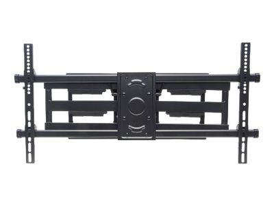 Manhattan TV & Monitor Mount, Wall, Full Motion, 1 screen, Screen Sizes: 37-75", Black, VESA 200x200 to 800x400mm, Max 75kg, LFD, Tilt & Swivel with 3 Pivots, Lifetime Warranty - Klammer - für gekrümmter LCD-Fernseher - stabiler Stahl - Schwarz - Bil