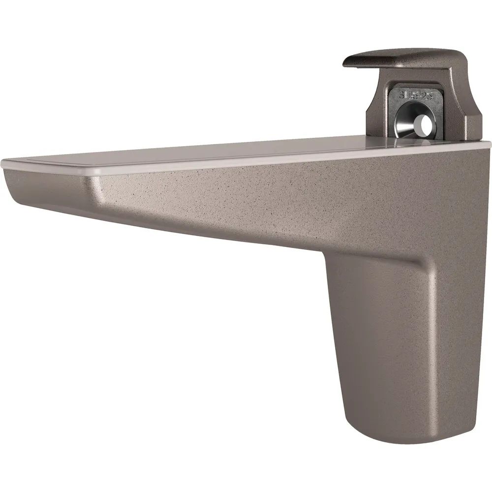 ITALIANA FERRAMENTA Tablar-Klemmträger Moon, Stärke 15-50 mm, silber metallic