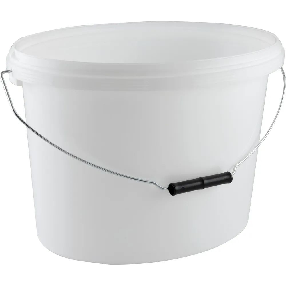 Zaruba Hermann  Eimer Oval 12,5L weiß mit Bügel ohne Deckel
