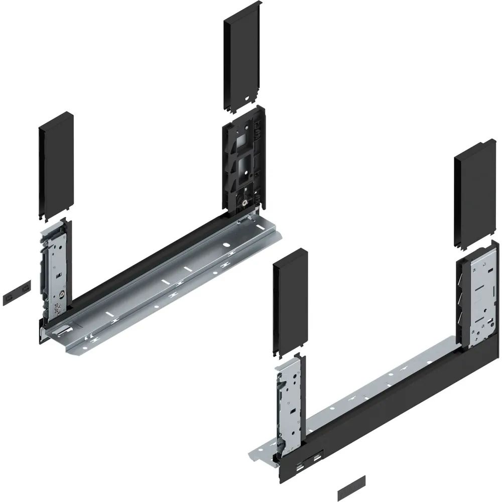 BLUM LEGRABOX free, Zarge Höhe C, NL 400, Carbonschwarz-matt