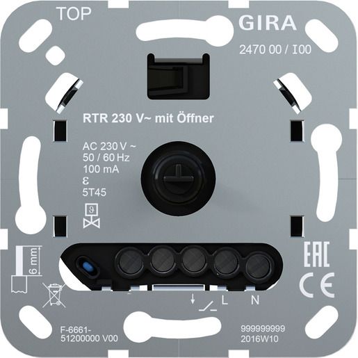 Gira RTR 230 V ÖFFNER EINSATZ / GIRA 247000 NON-DESIGN UP 247000