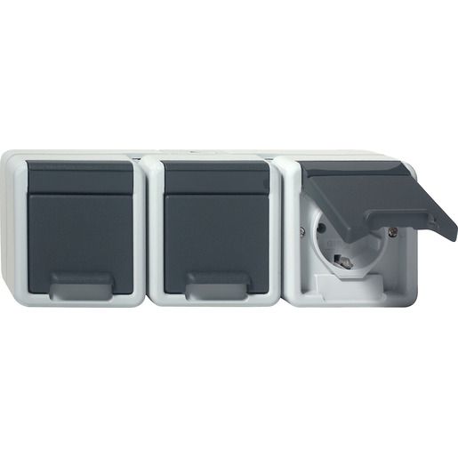 Gira SCHUKO 3F WAAGER. KD WG AP GR / GIRA 478930 WG-AP 478930