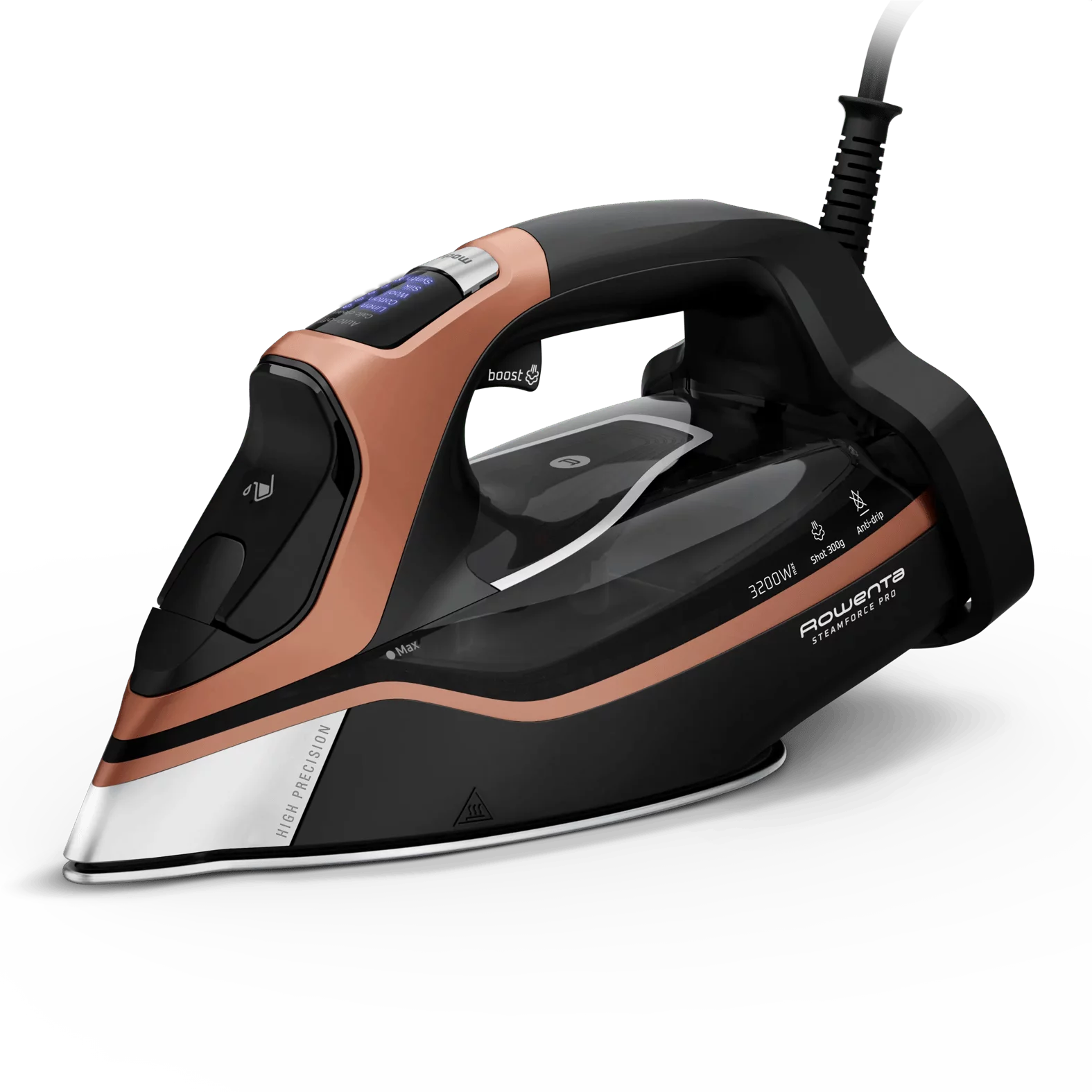 Rowenta DW9510 Dampfbügeleisen Steamforce Pro - Schwarz/Kupfer