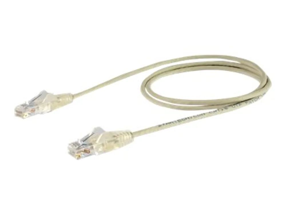 StarTech.com 1,5 m Cat6-Kabel - Schlankes Cat6-Patchkabel - Grau - Snagless RJ45-Anschlusse - Gigabit-Ethernet-Kabel - 28 AWG - Patch-Kabel - RJ-45 (M)