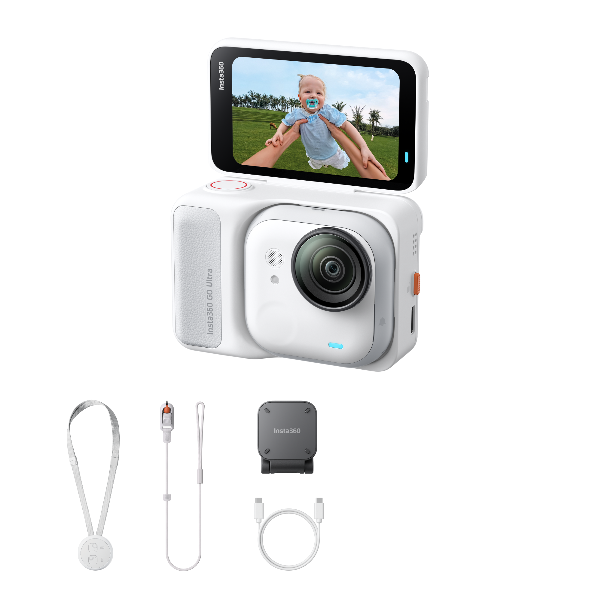 Insta360 GO Ultra Standard Bundle 4K Actionkamera- ARCTIC WHITE