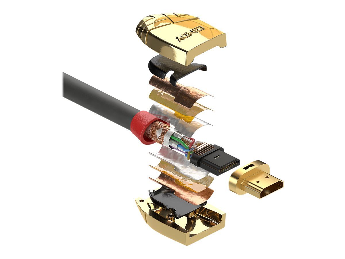 Lindy Gold Line Standart with Ethernet - HDMI-Kabel mit Ethernet