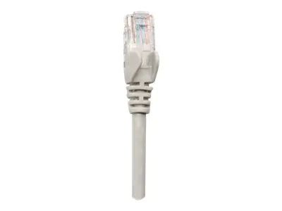 IC Intracom Intellinet Network Patch Cable, Cat5e, 5m, Grey, CCA, U/UTP, PVC, RJ45, Gold Plated Contacts, Snagless, Booted, Lifetime Warranty, Polybag - Patch-Kabel - RJ-45 (M)