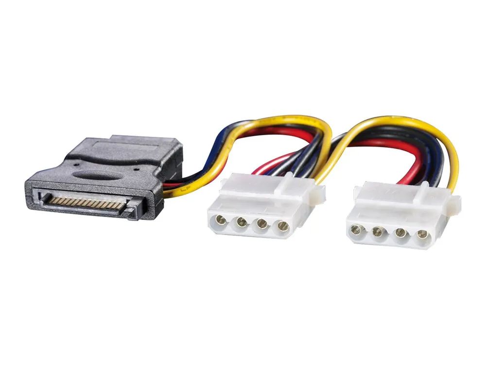 ROLINE Y-Adapterkabel - Netz-Splitter - interne Stromversorgung, 4-polig (W)