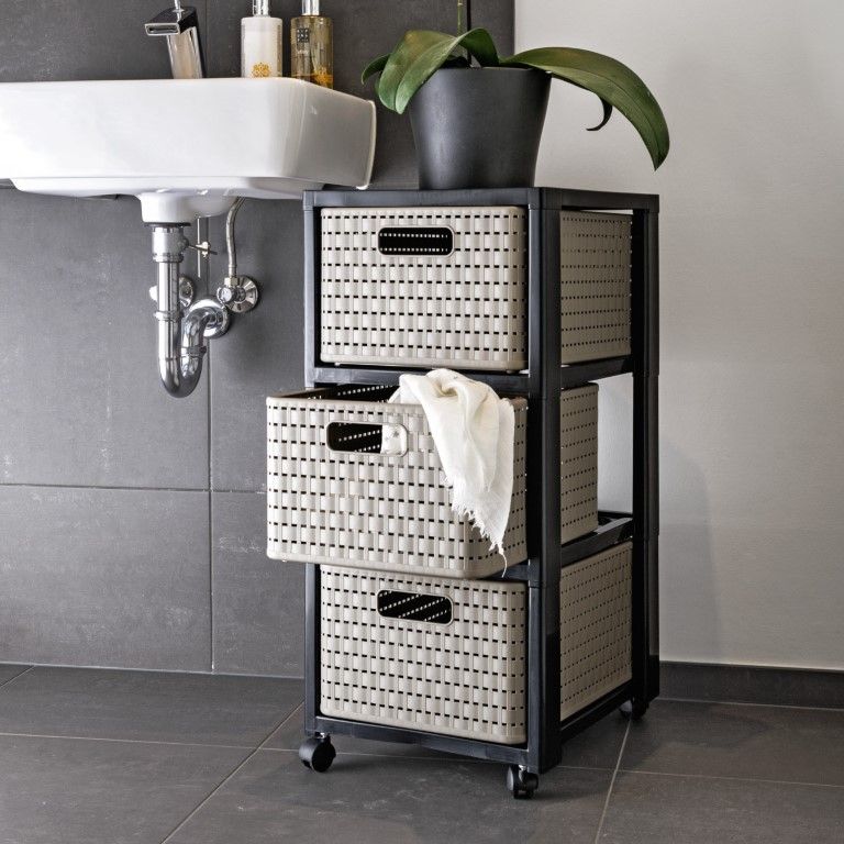 Rotho Tower 3 x A4 mit Rollen COUNTRY