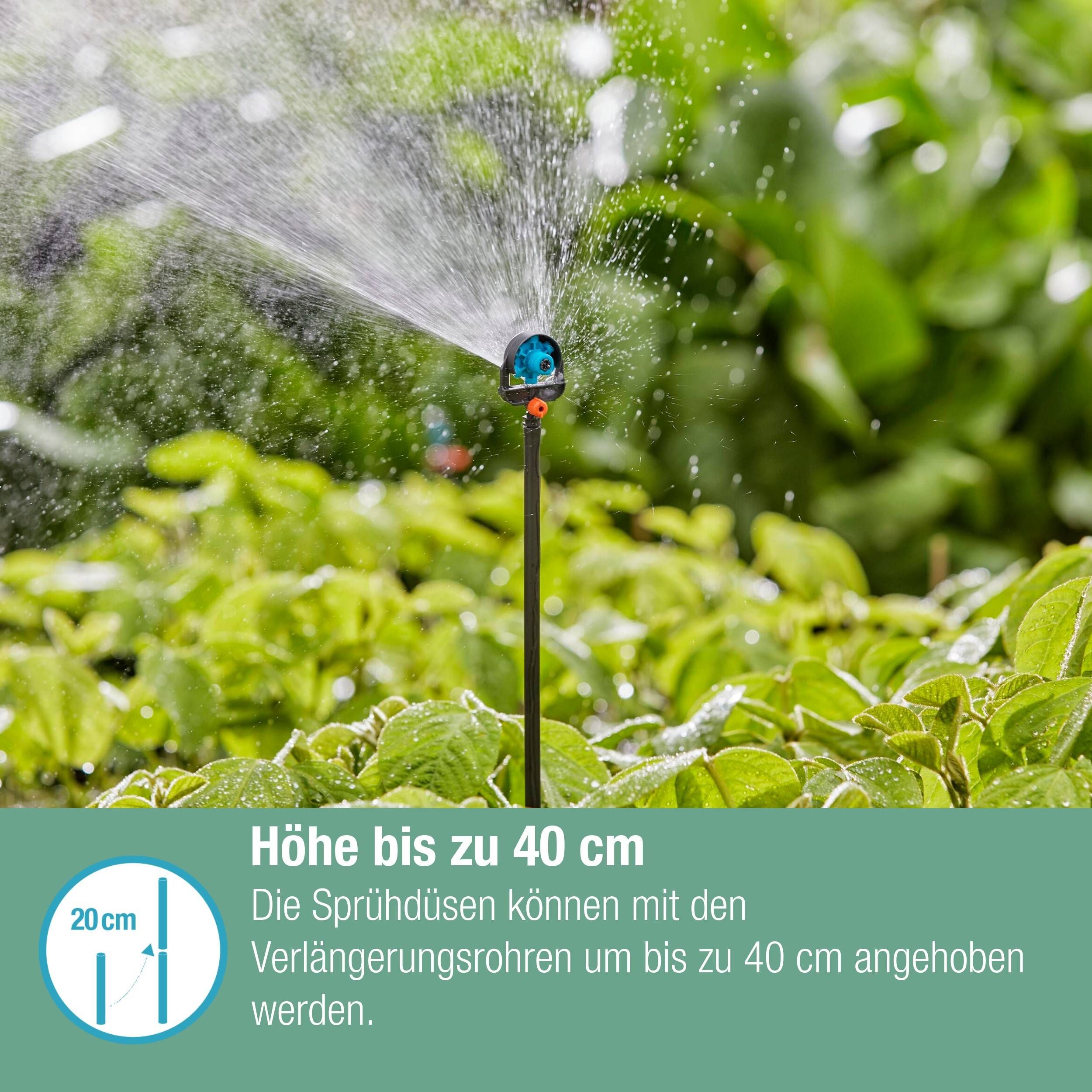Gardena Micro-Drip-System Verlängerungsrohr für Sprühdüsen - Inhalt: 5 Stück