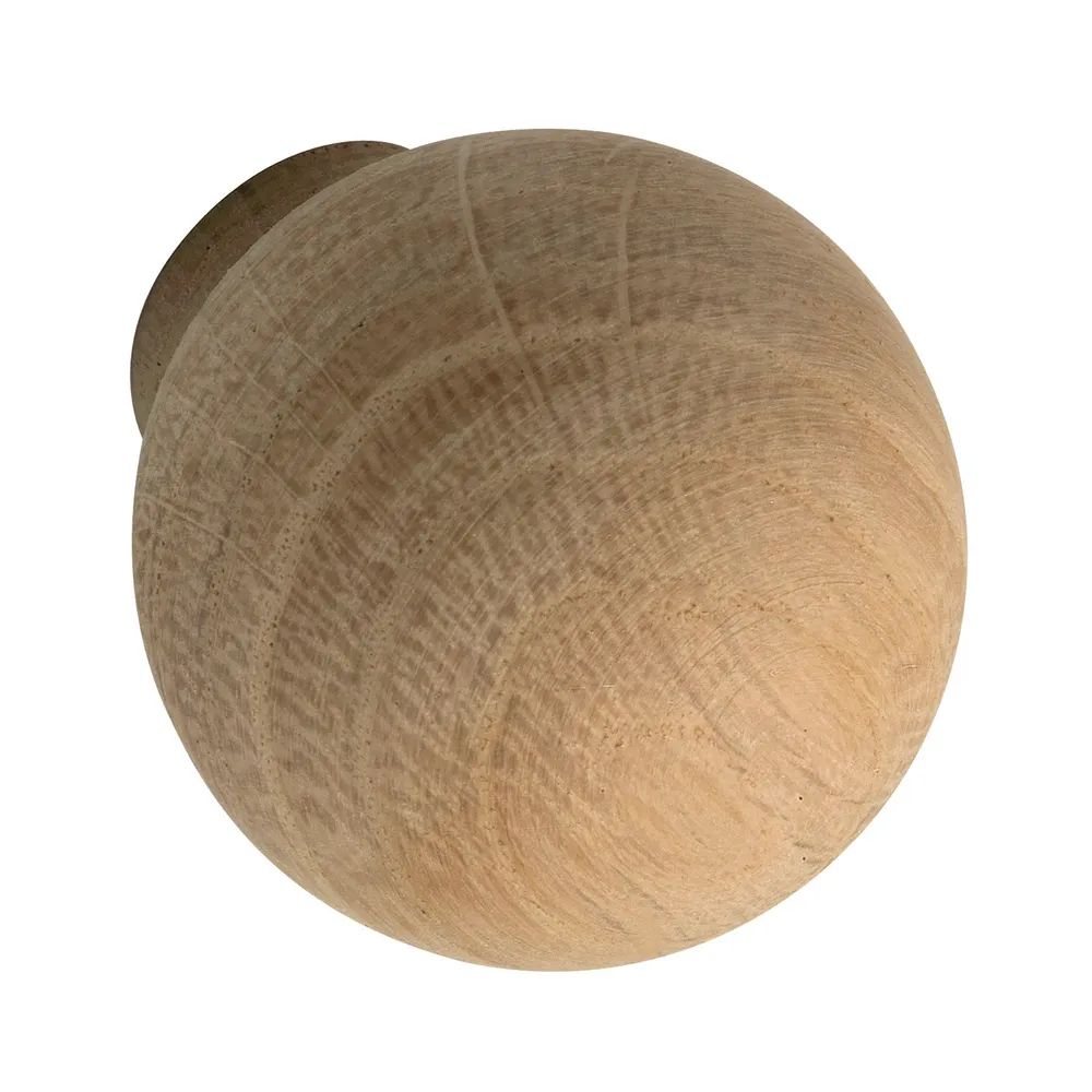 Alles im Griff Knopf Olwen ø 30 mm, Tiefe 34 mm, Eiche roh