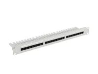 Lanberg 19" Patchpanel CAT.5E UTP+ Kabelorg. gr - 24-Port - Rack-Modul