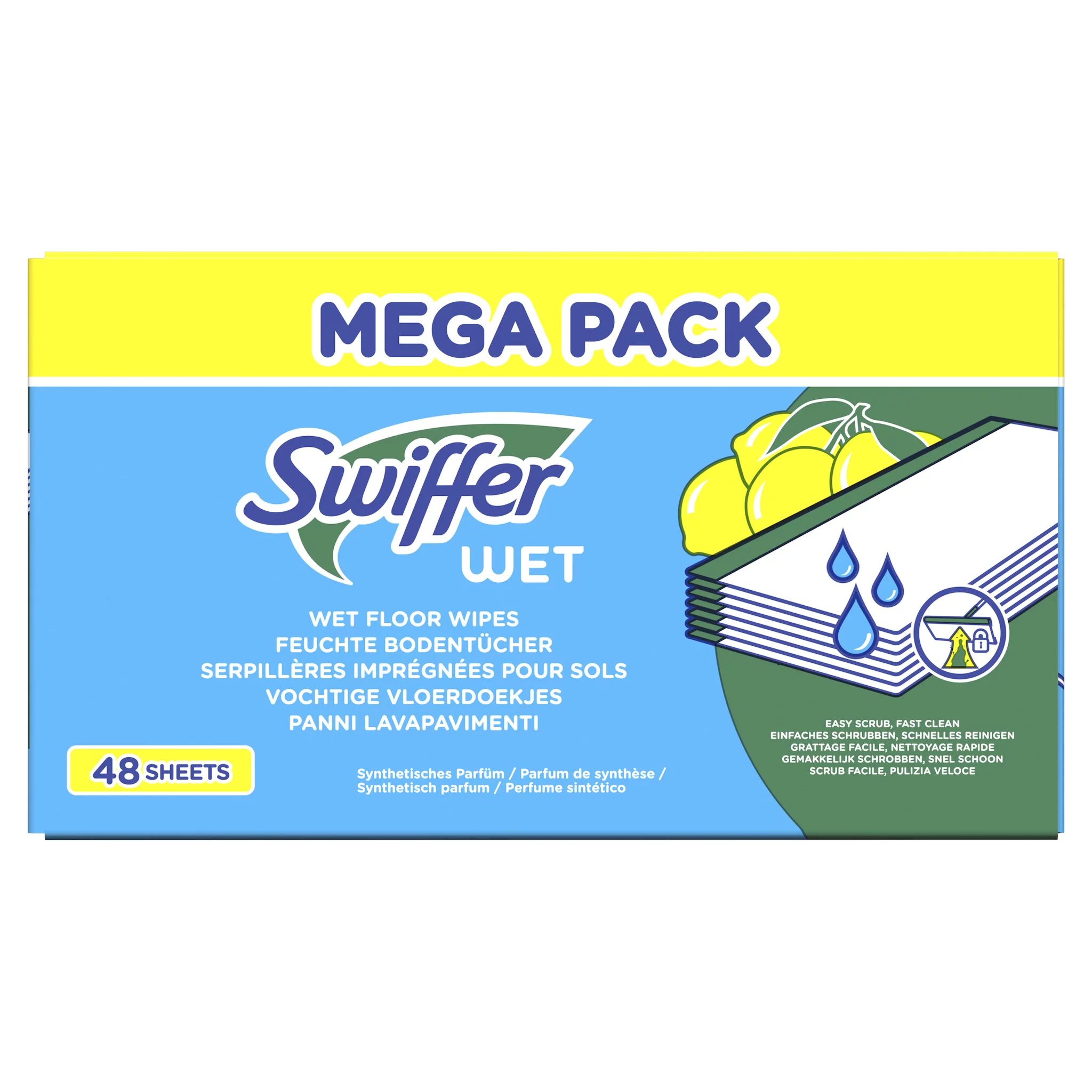 Swiffer Wet Wischtücher Nachfüllpack, 48er Citrus Fresh