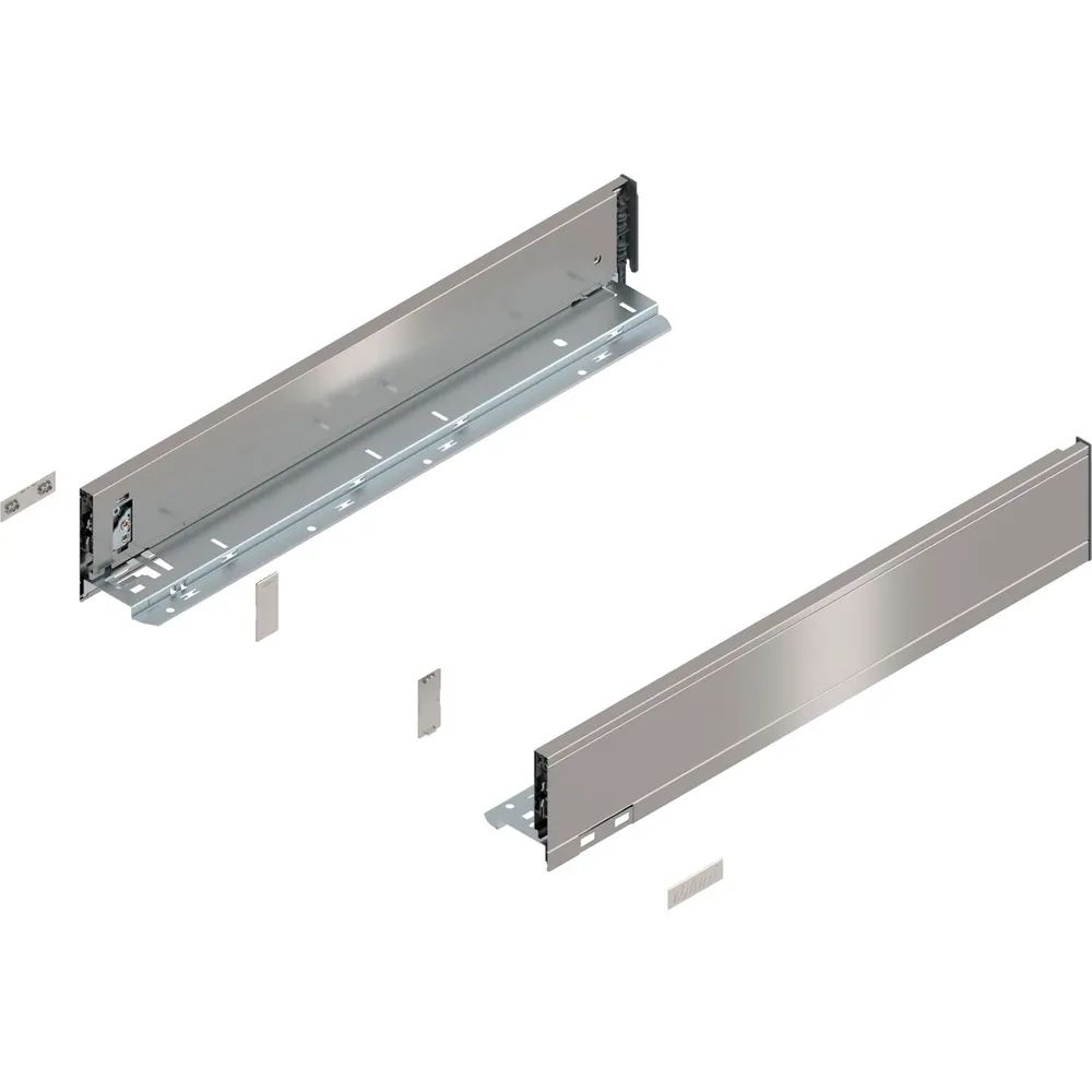 BLUM LEGRABOX pure Zarge Höhe M, NL 500, INOX (Anti-Fingerprint)