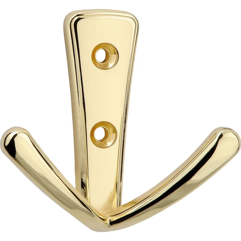 Siro Mantelhaken Deneb Breite 76 mm, Höhe 71 mm, ZN vermessingt poliert