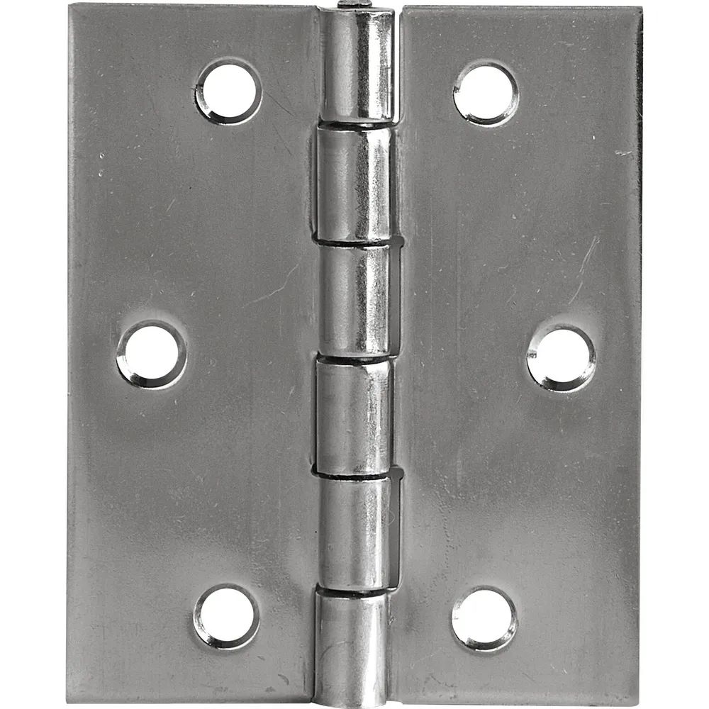 SCHMALE Scharnier DIN 7954 B halbbreit 80 x 58 mm, Edelstahl