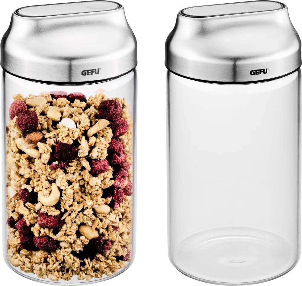 GEFU Vorratsdosen KIPPO, 1.000 ml, 2 Stück