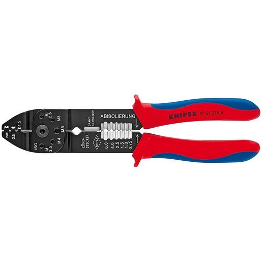 Knipex BRÜNIERT 2-K 230 MM / KNIPEX CRIMPZANGE 97 21 215 B