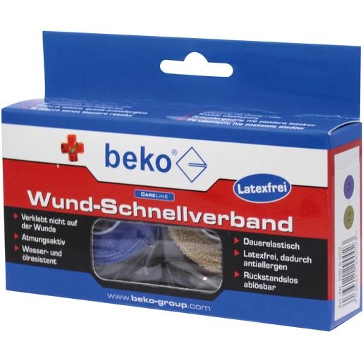 BekoGroup BOX 2ROLLEN A 6,5M BEIGE/BLAU / BEKOGR WUND-SCHNELLVERBAND 290 8 002