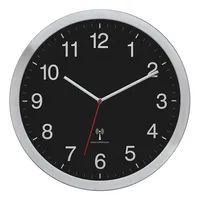 TFA 60.3545.01 Funk Wanduhr 400 mm x 50 Silber Großes Display 60.3545