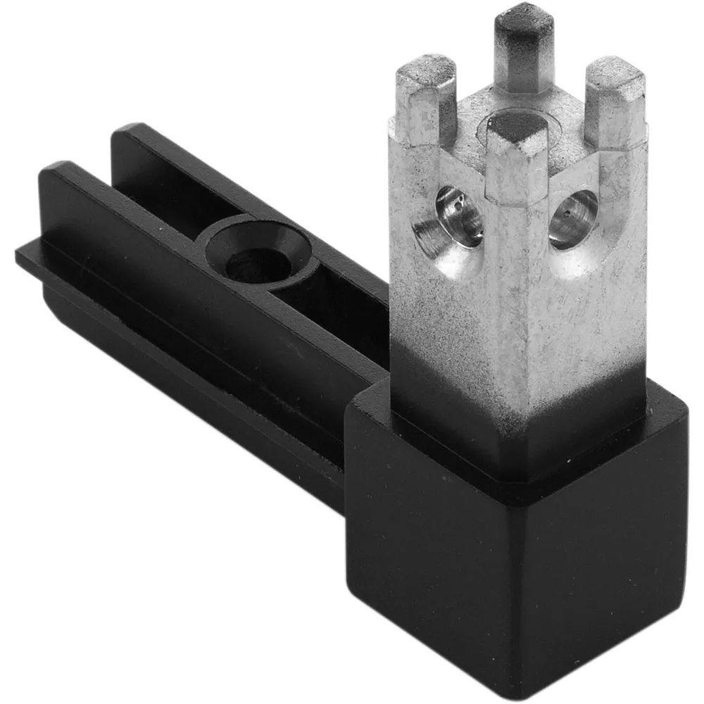 ALUMIS Smartcube-Smartframe Eckknoten 2s Zamak schwarz