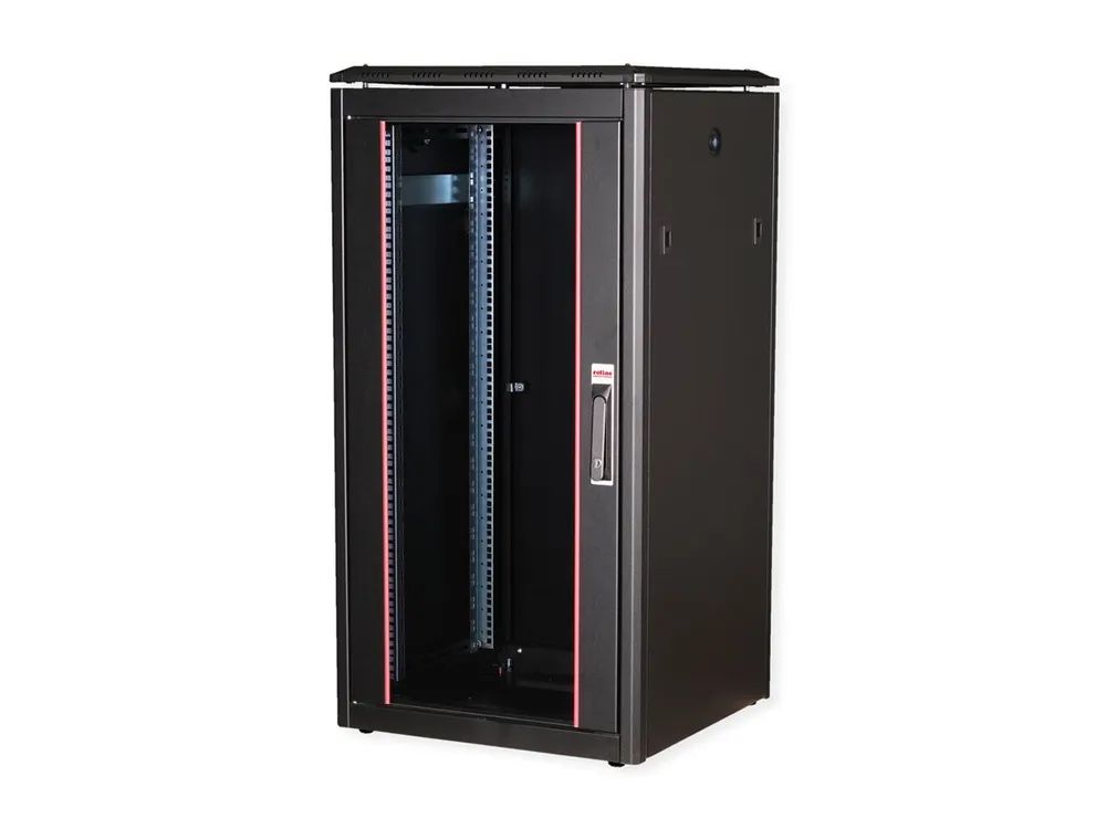 ROLINE Pro - Schrank Netzwerkschrank - mit Glastür, 600 x 600 mm (B x T)