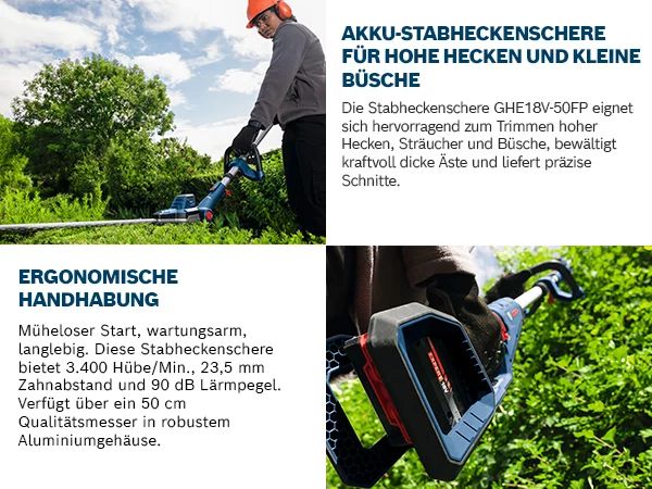 Bosch GHE18V-50 FP  Akku-Heckenschere solo